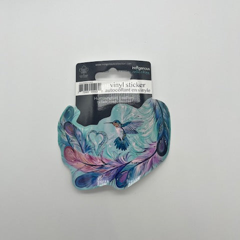 Vinyl Sticker - Hummingbird Feathers