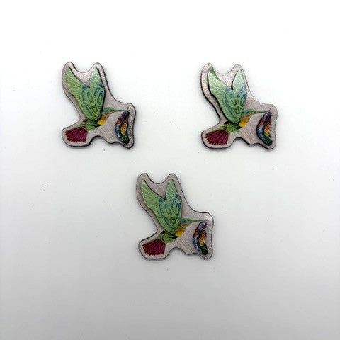 3D Magnet - Green Hummingbird