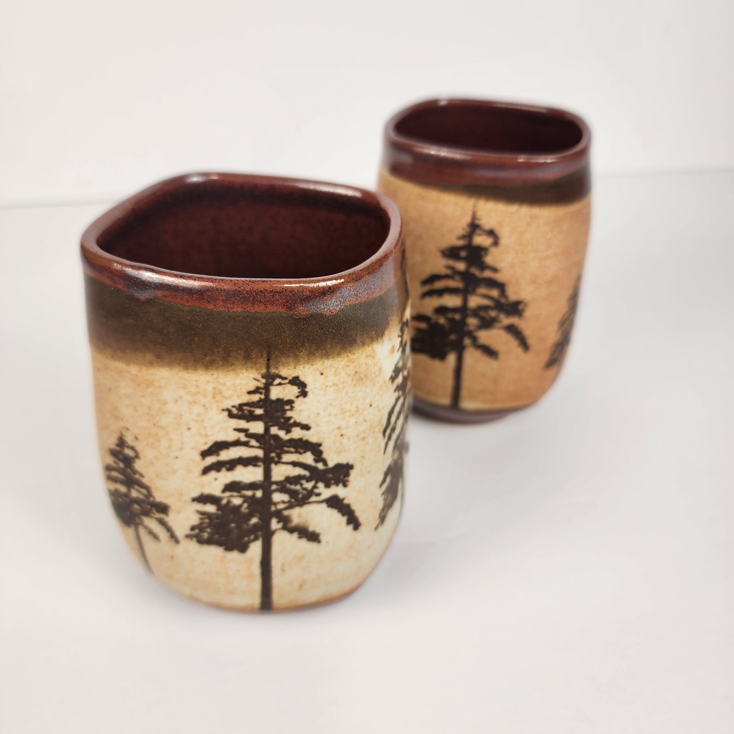 Tree Wine Tumbler with Square Rim