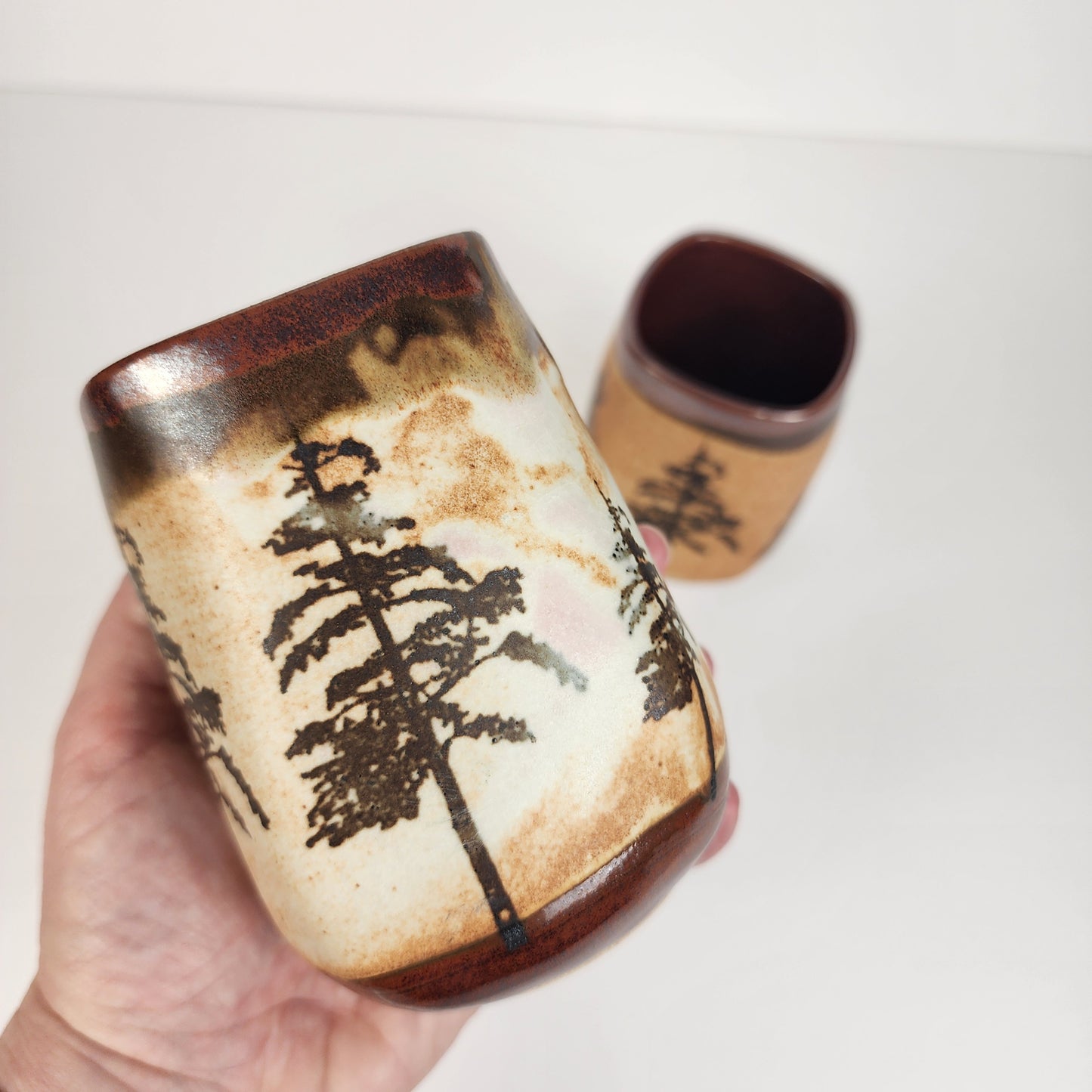 Tree Wine Tumbler with Square Rim
