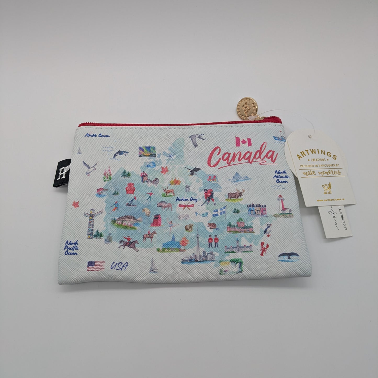 Small Pouch - Canada Map
