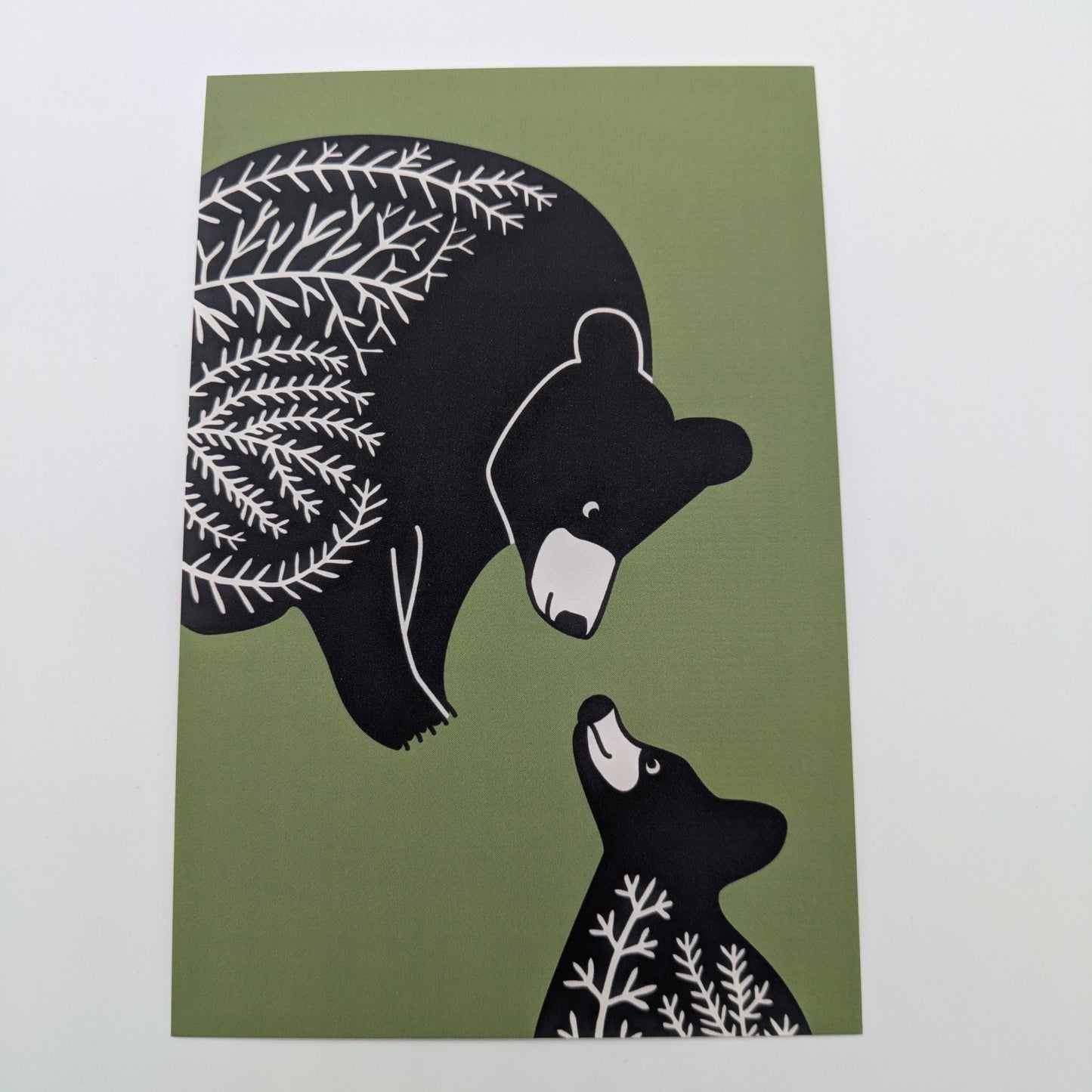 Postcard - Mama & Baby Black Bear