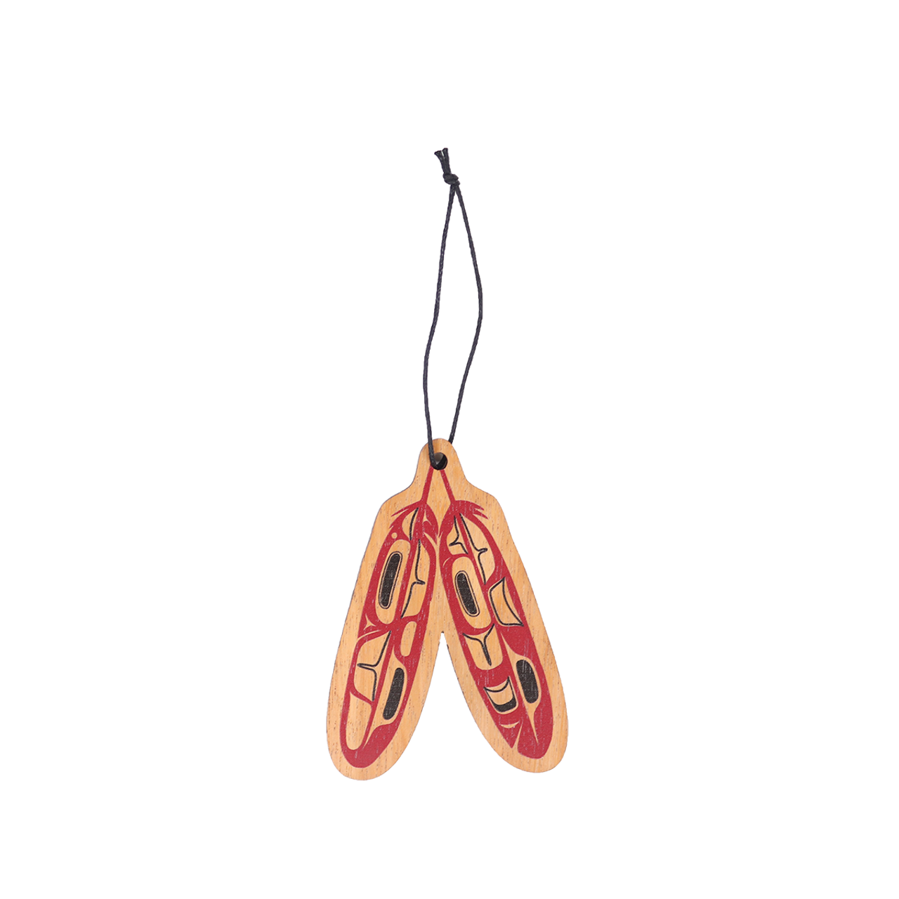 Wood Ornament- Eagle Feathers