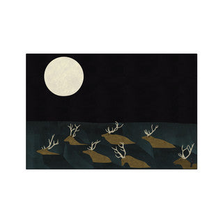 Postcard-Elk Crossing