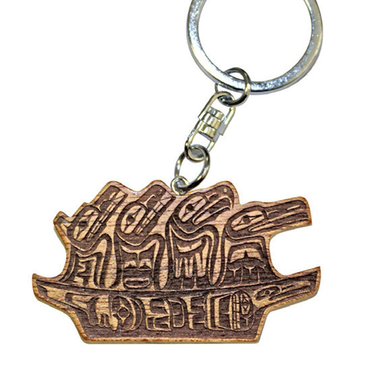 Spirit Wood Keychain - Animal Journey by Ben Houstie
