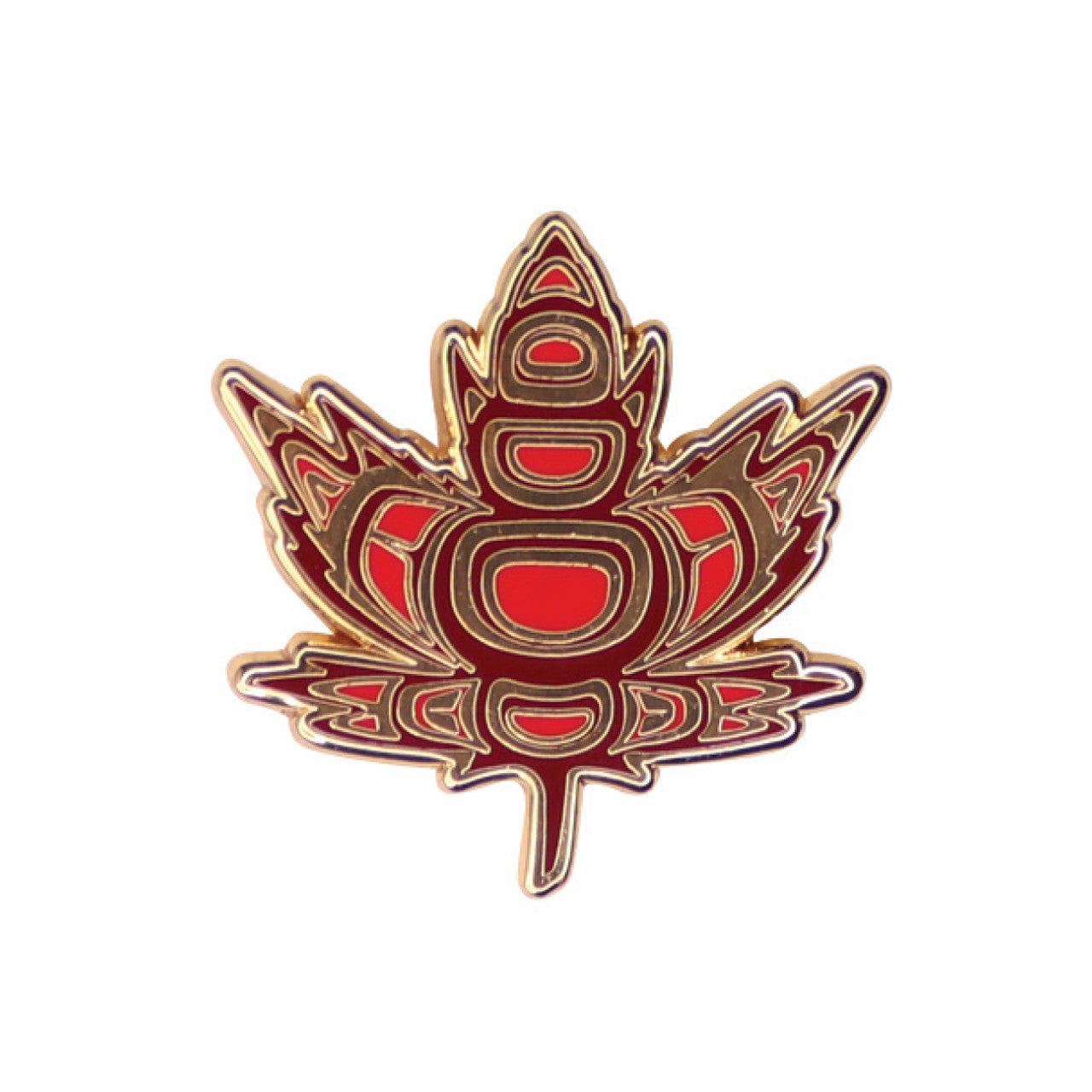 Indigenous Maple Enamel Pin