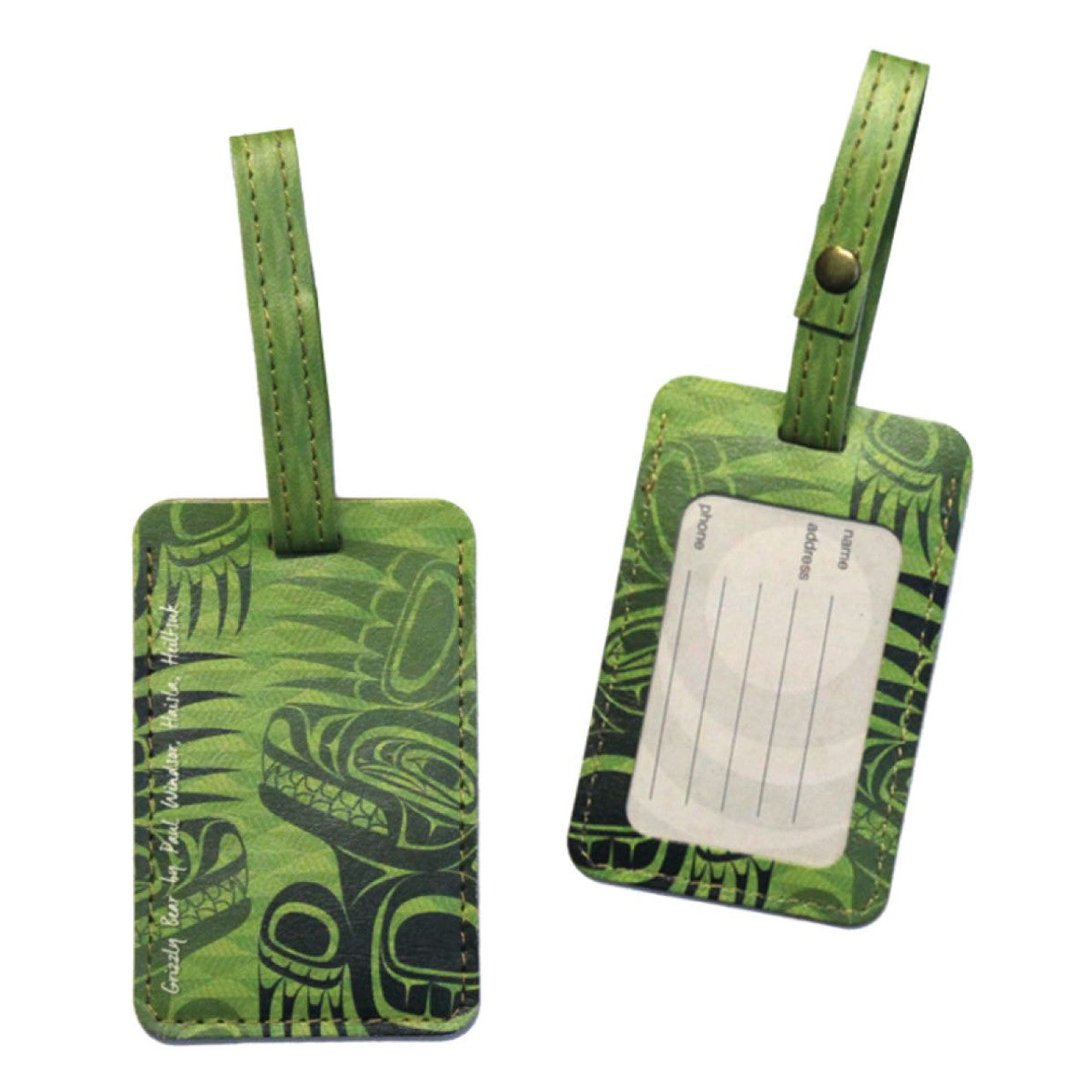 Luggage Tag-Grizzly Bear