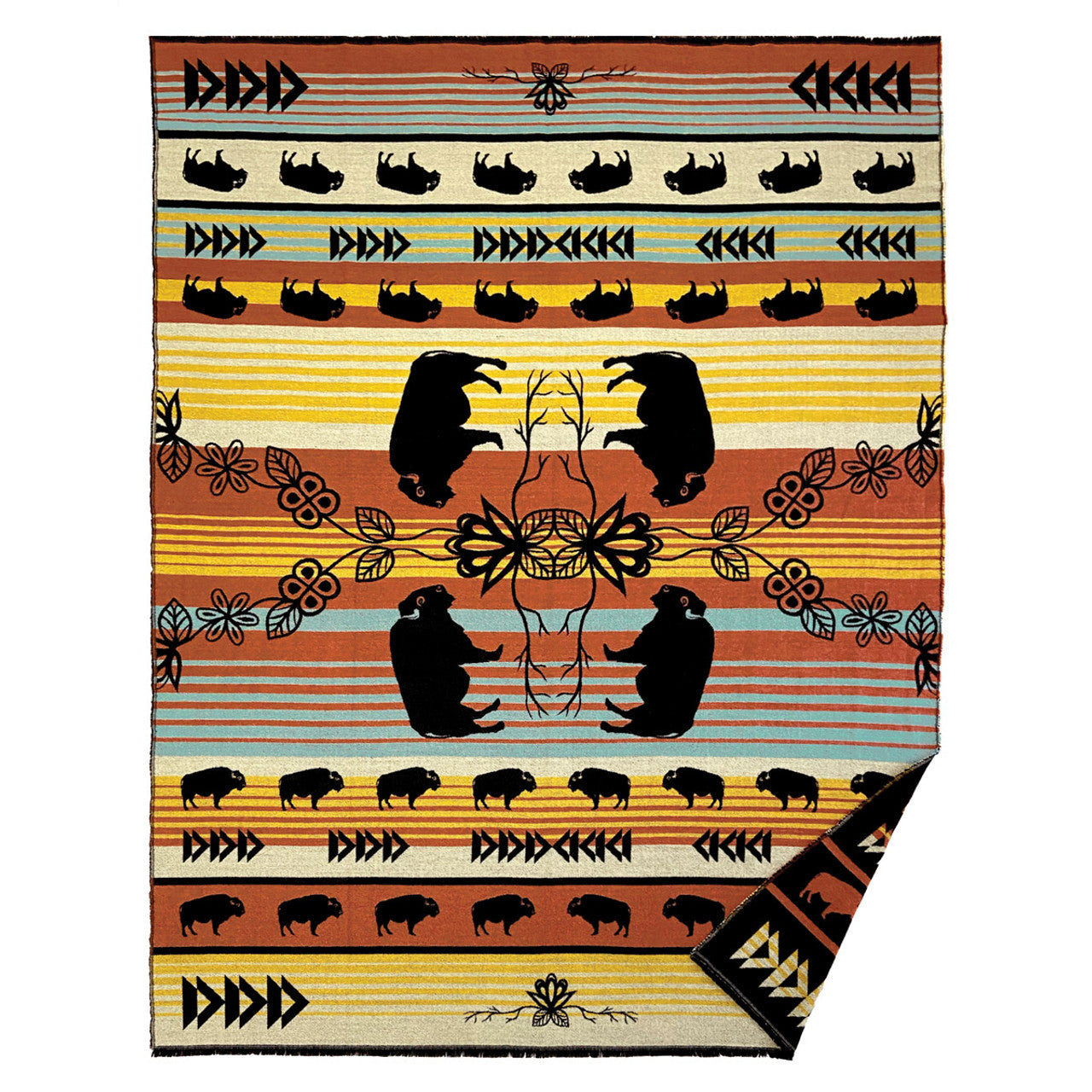 Woven Blanket - Buffaloes