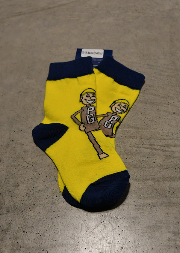 Blue/Yellow Kids Mr. PG Socks