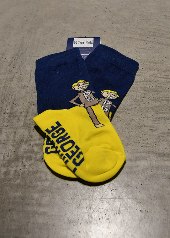 Blue/Yellow Kids Mr. PG Socks