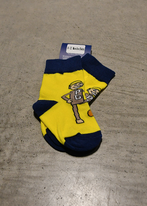 Blue/Yellow Kids Mr. PG Socks