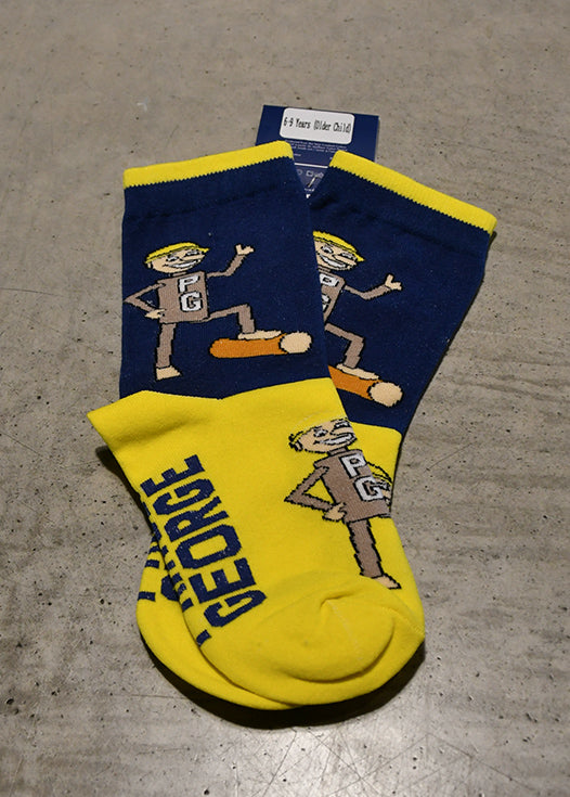 Blue/Yellow Kids Mr. PG Socks