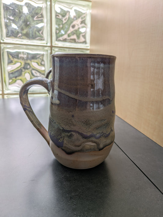 Pottery Mug - Purple Swirl