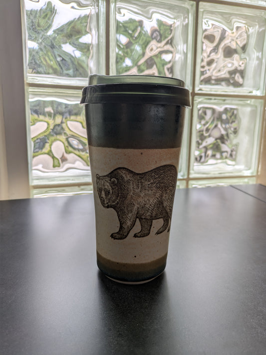 Bear Ceramic Travel Mug