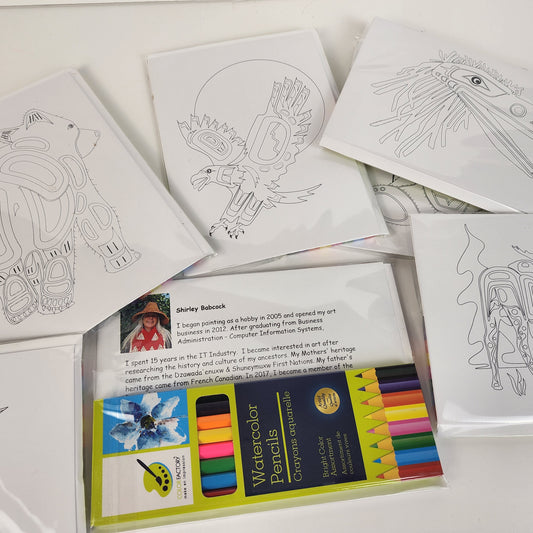 Indigenous Colouring Art Cards