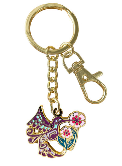 Enamel Keychain - Hummingbird