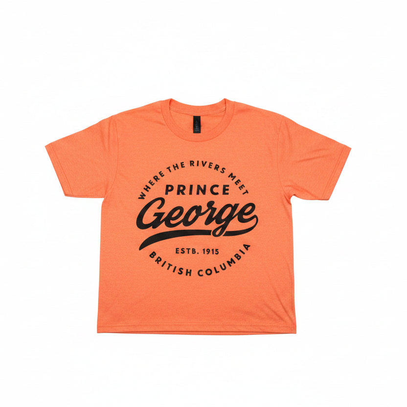 T Shirt - Orange Where the Two Rivers Meet