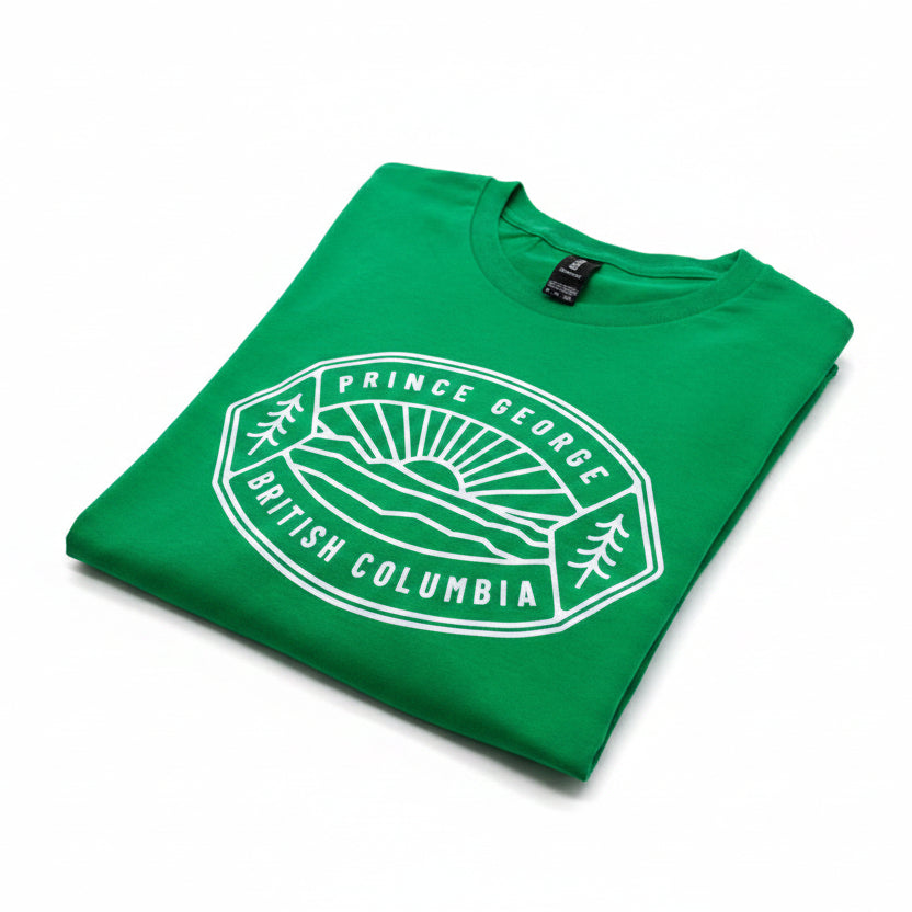 T Shirt - Green PG Sunset