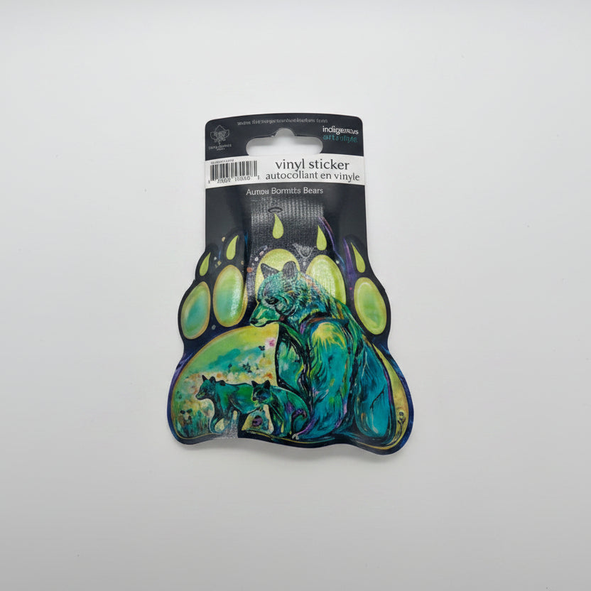 Vinyl Sticker - Aurora Borealis Bears