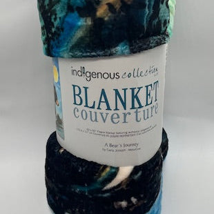 Fleece Blanket - A Bear's Journey