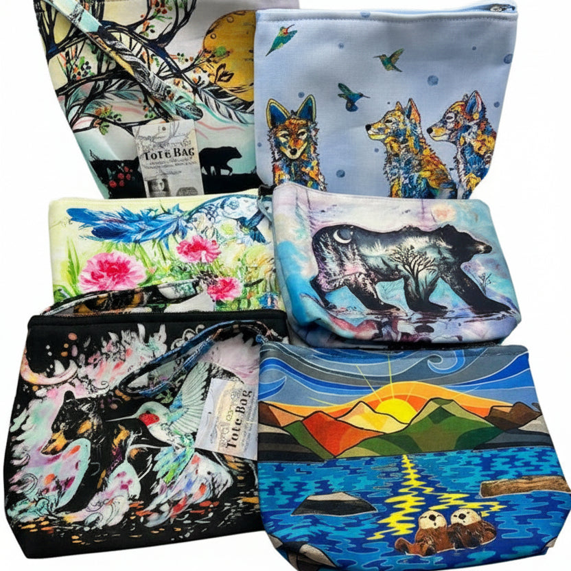 Small Canvas Tote Bags - Indigenous Collection