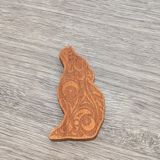 Spirit Wood Magnet - Wolf