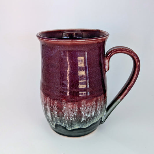 Pottery Mug - Crimson Sky