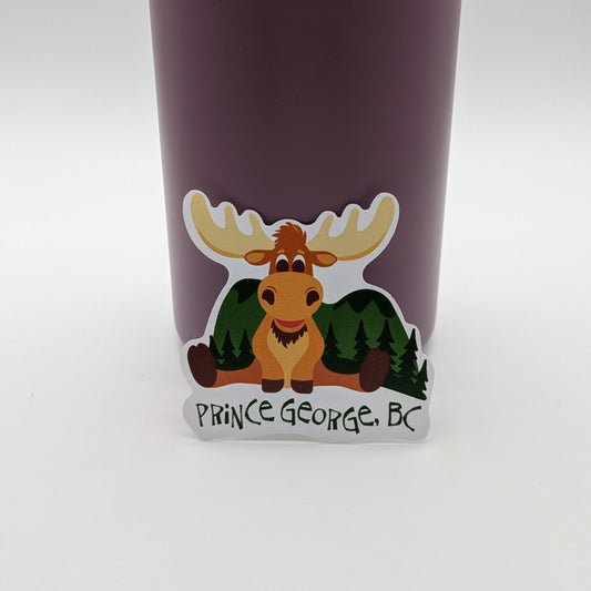 Sitting Moose Sticker