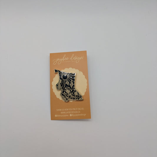 Enamel Pin - Outline of BC