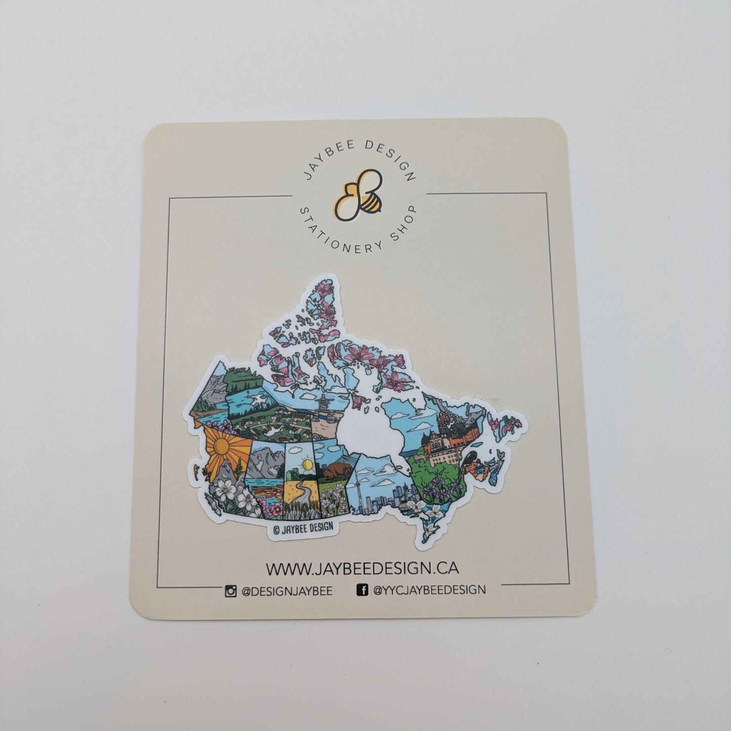 Sticker - Canada Illustrated Map