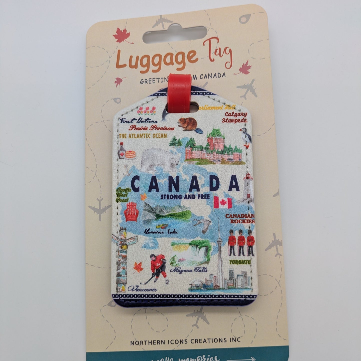 Luggage Tag - Map of Canada