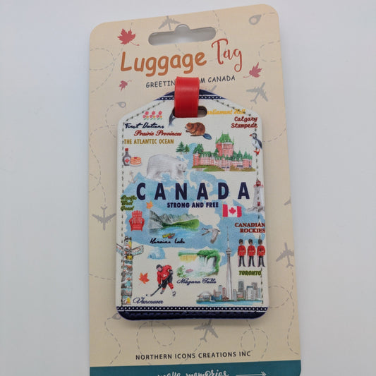 Luggage Tag - Map of Canada