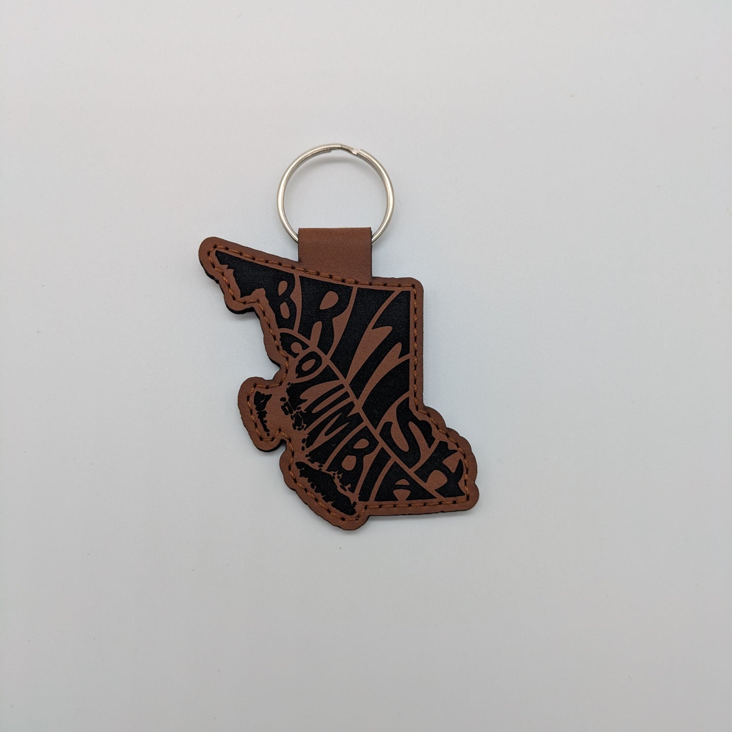 Keychain - Leather British Columbia