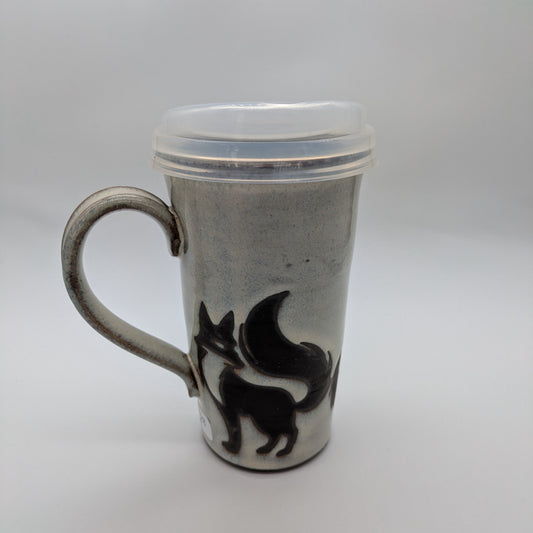 Pottery Travel Mug - Fox