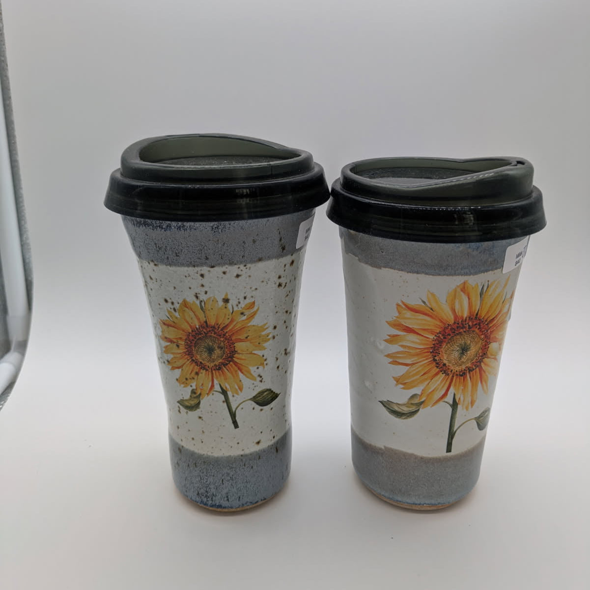 Pottery Travel Mug - Sunflowers