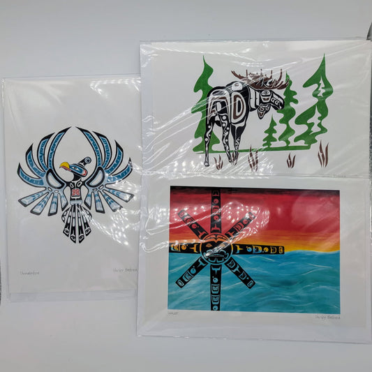 White Art Cards by Shirley Babcock