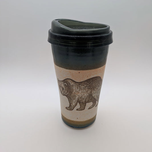 Pottery Travel Mug - Bear