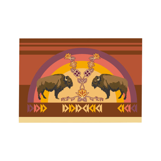 Postcard- Buffaloes