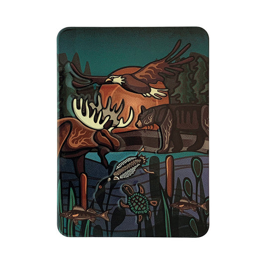 Embossed Metal Magnet - All My Relatives