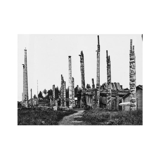 Postcard-First Peoples Totem Poles