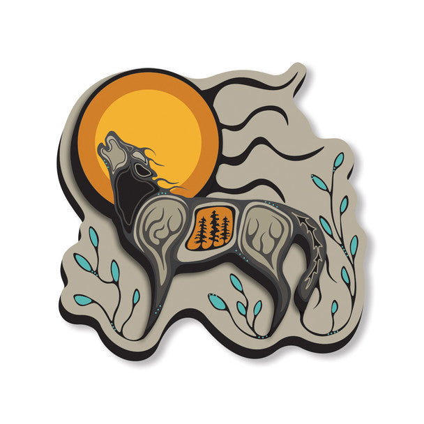 3D Magnet - Wolf