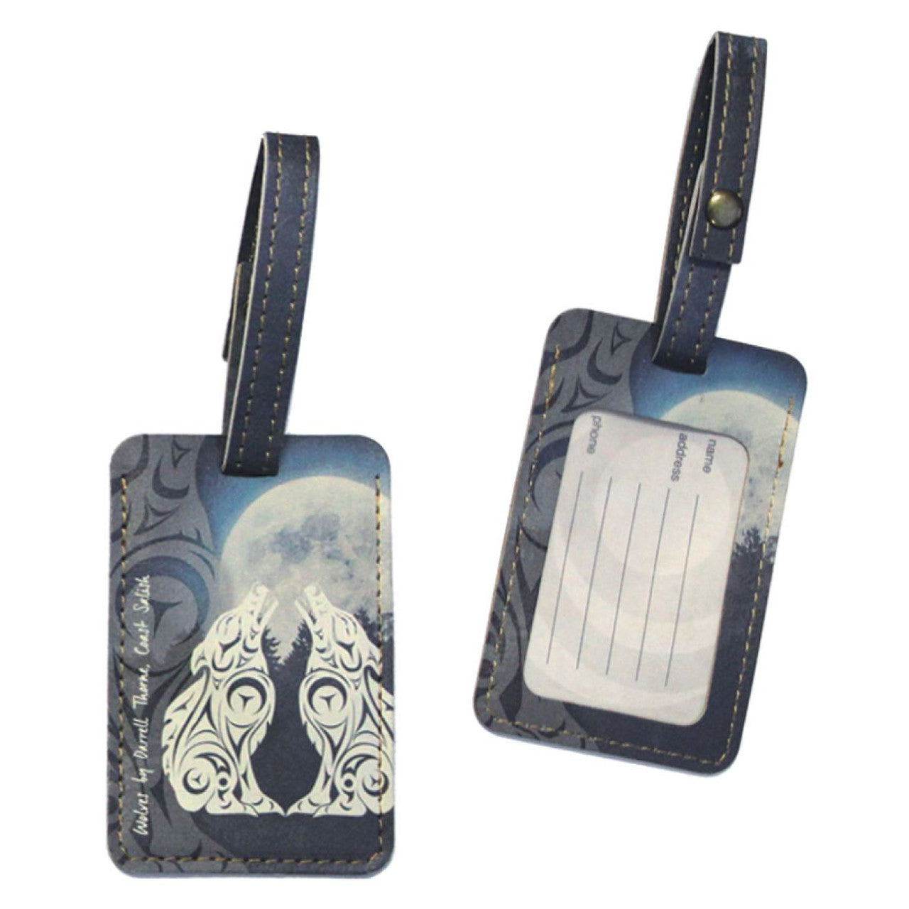 Luggage Tag - wolves