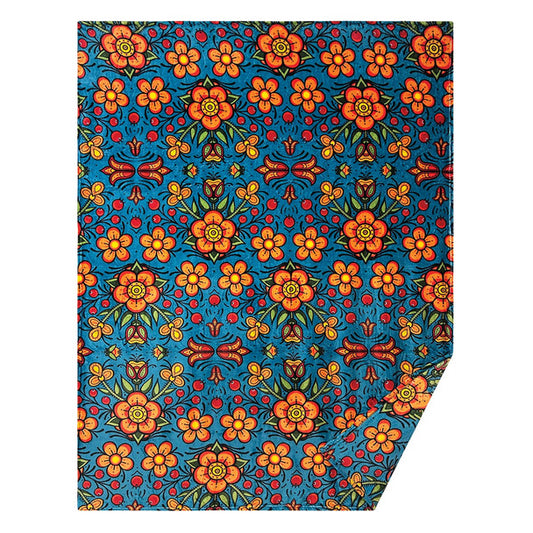 Fleece Blanket - Prairie Beadwork