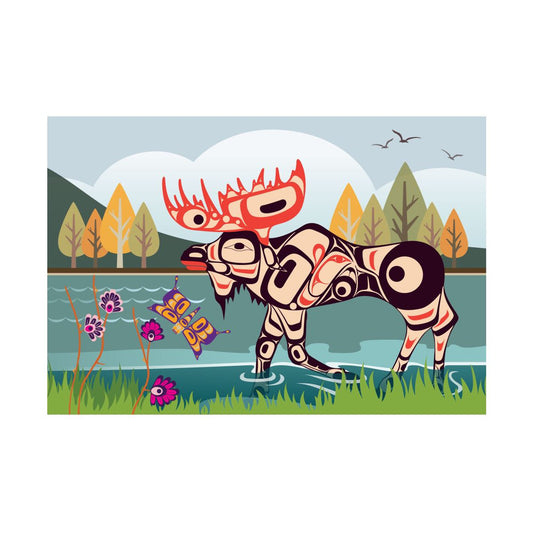 postcard-moose