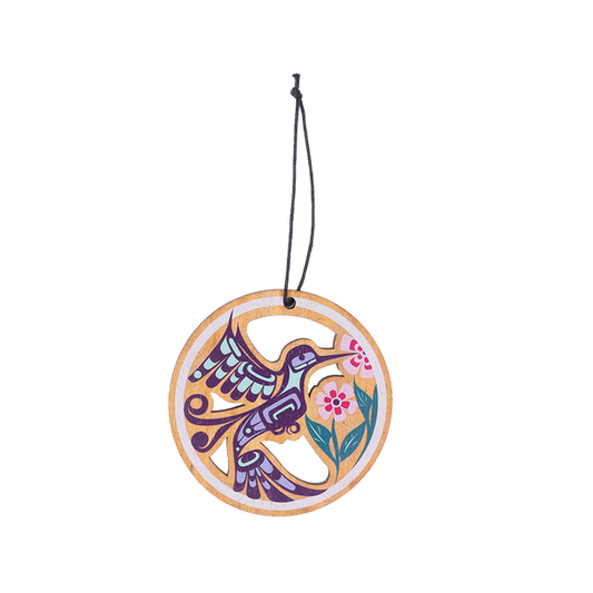 Wood Ornament - Hummingbird